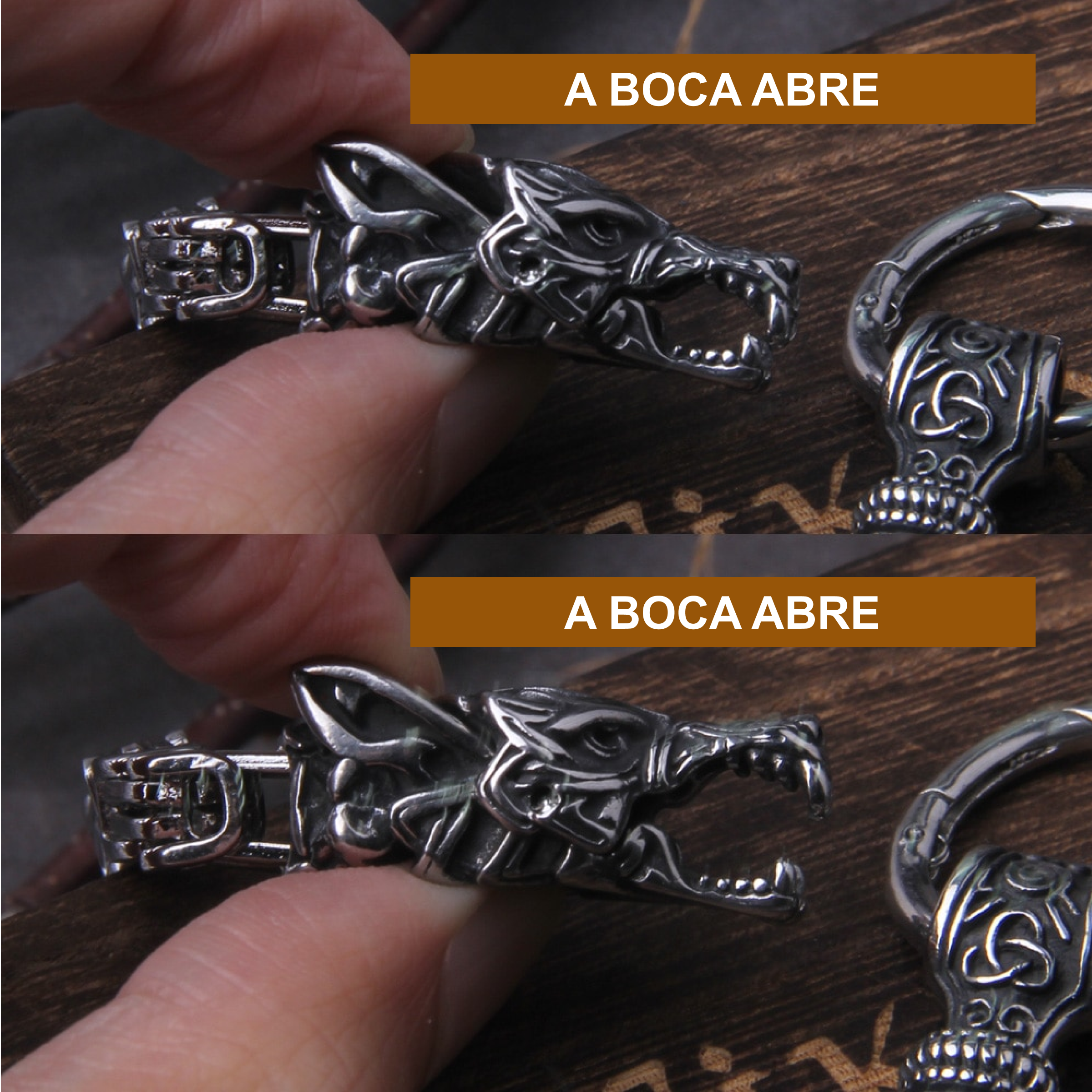 Colar Mjölnir + Fenrir