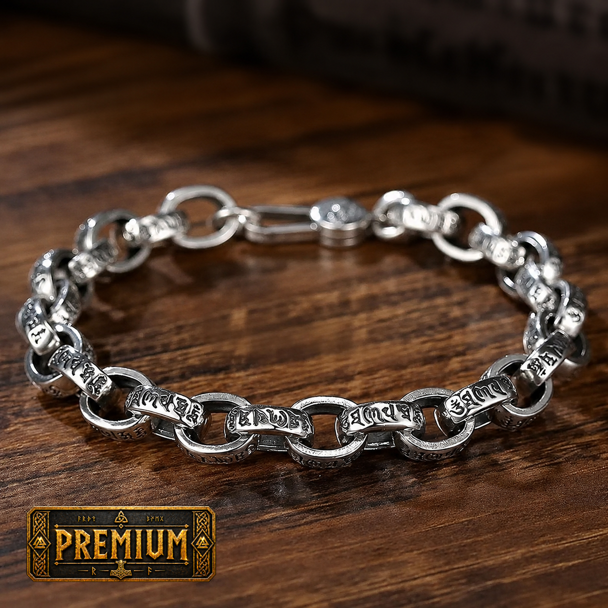 Bracelete Gótico — Corrente com Elos em Prata S925