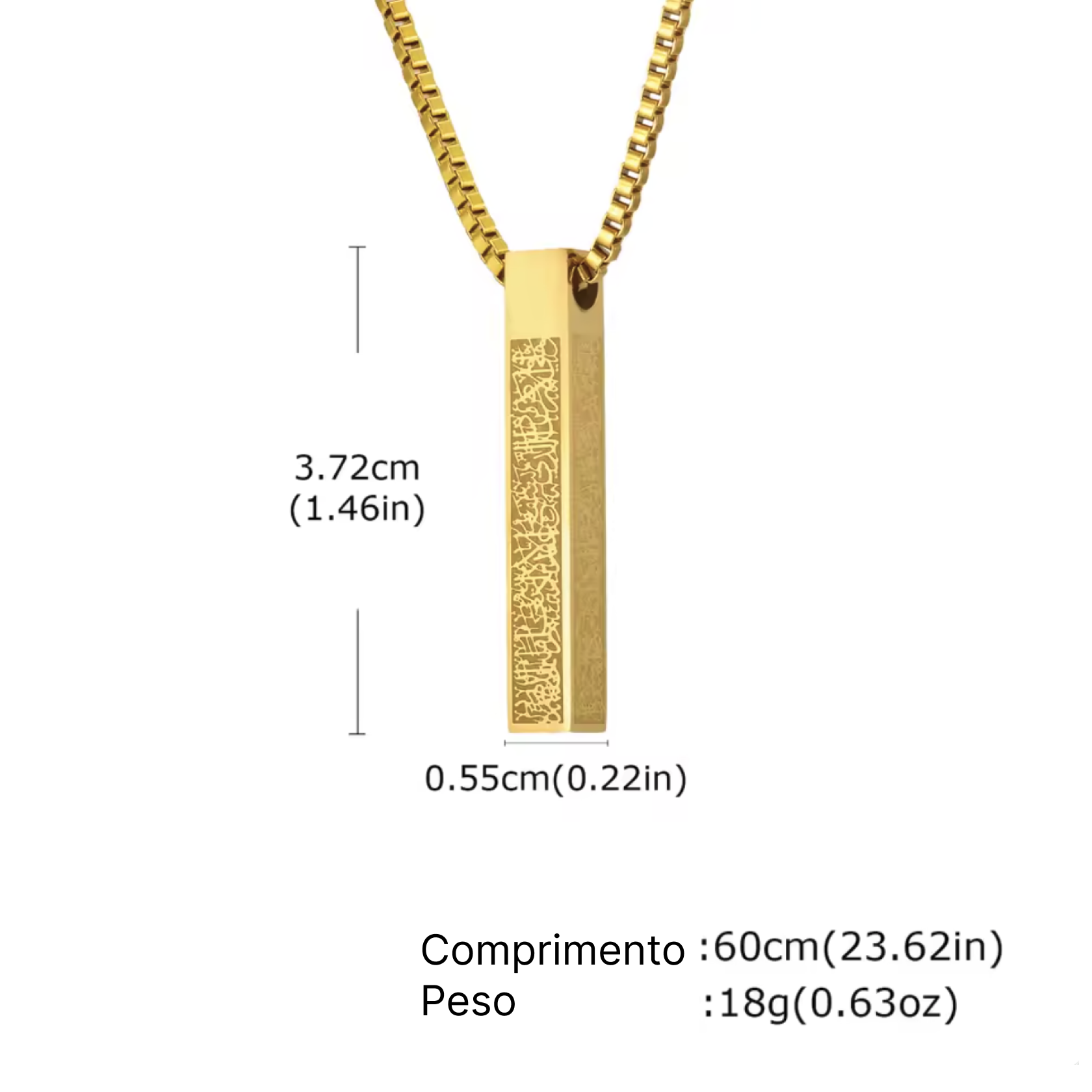 Colar Sigilo Real – Barra da Presença