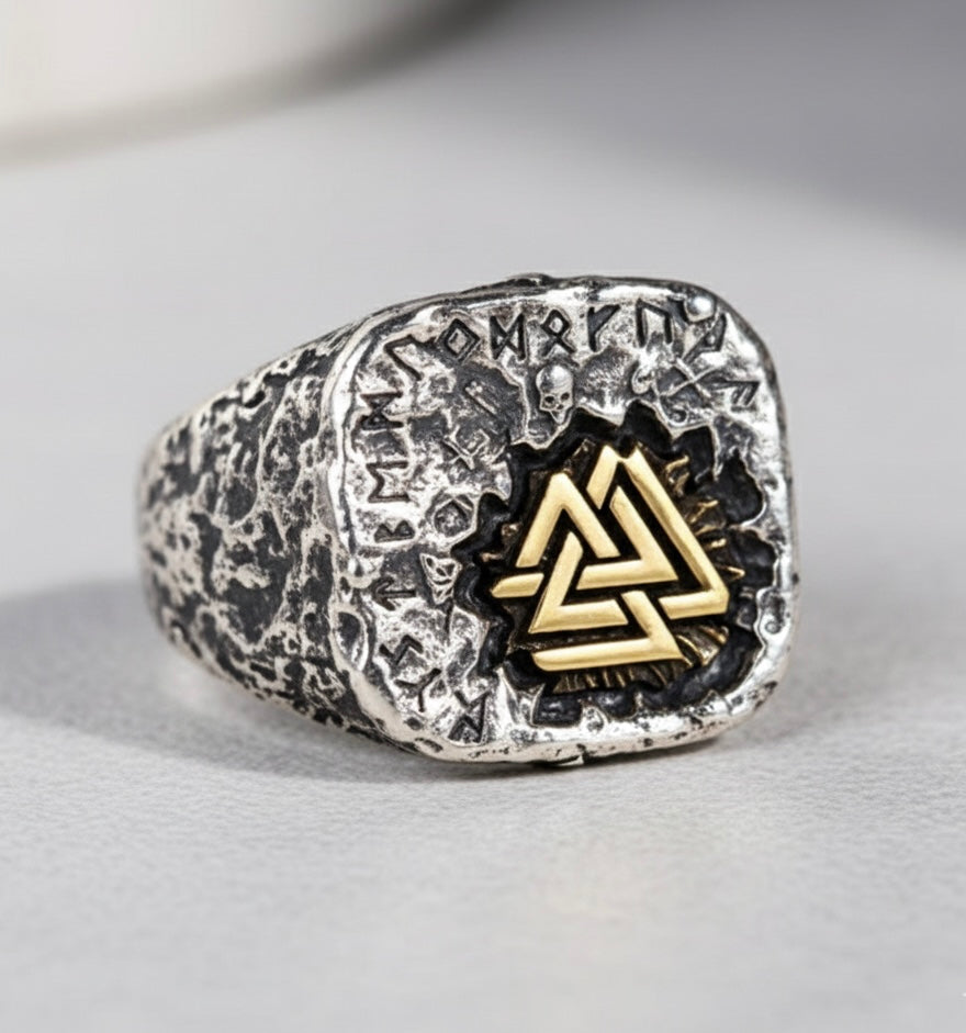 Anel Valknut: Rochas e Runas