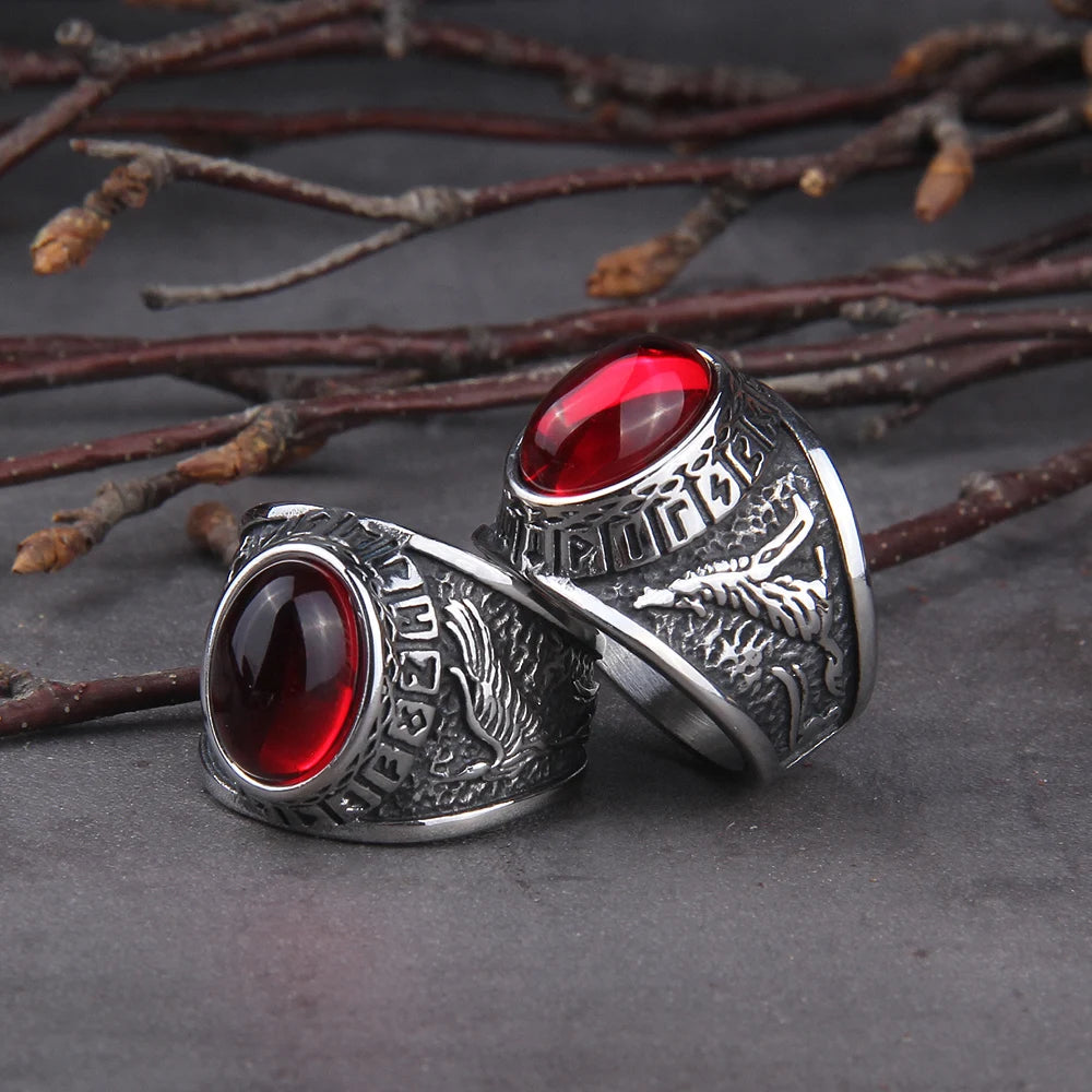 Anel Bloodstone Odin – Olho do Destino