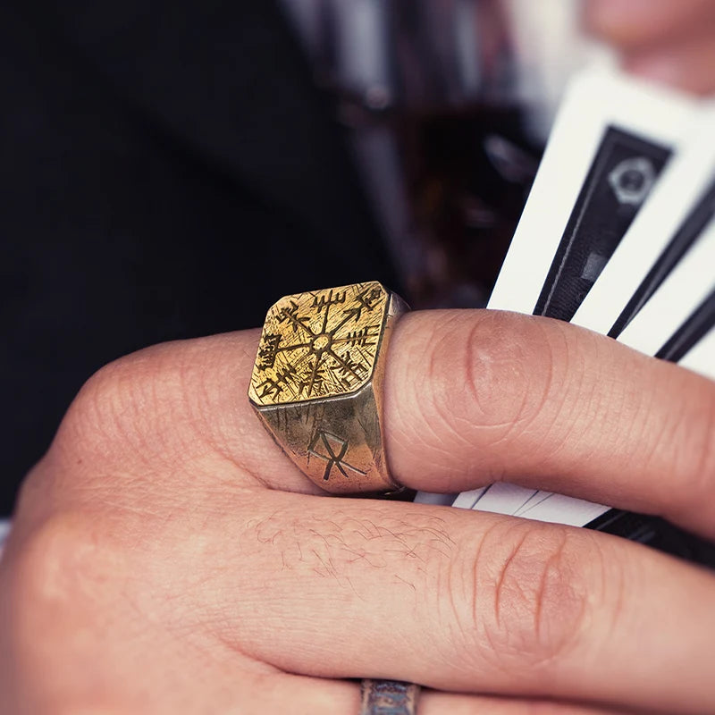 Anel Rúnico Futhark – O Legado dos Deuses S 925