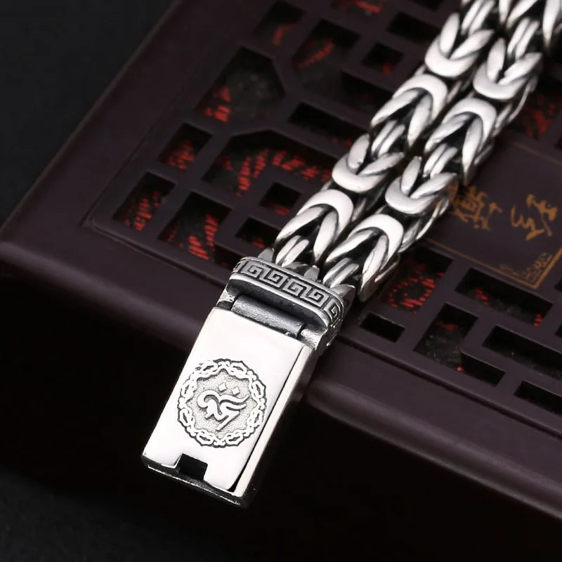Bracelete Runas Sagradas – Poder Nórdico em Prata 925