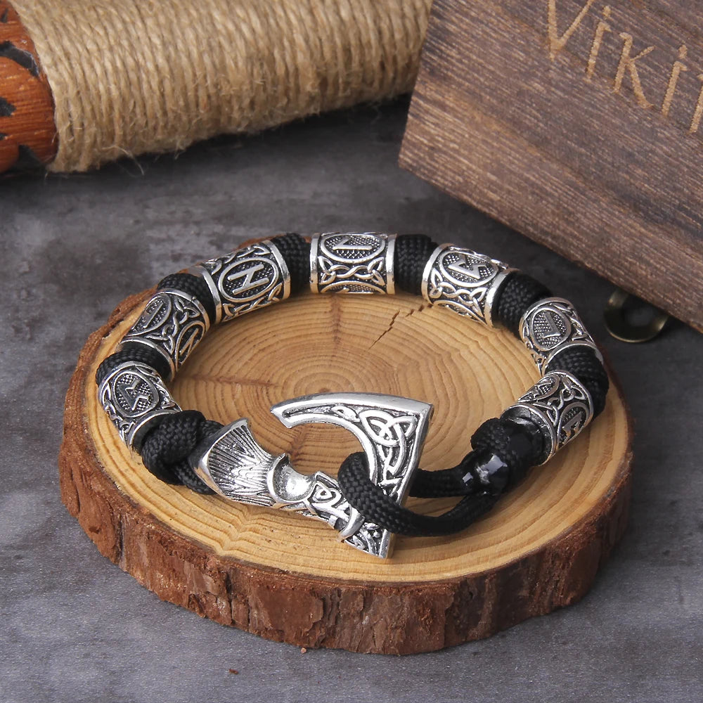 Bracelete Járnsekr - O Machado Viking - Preto