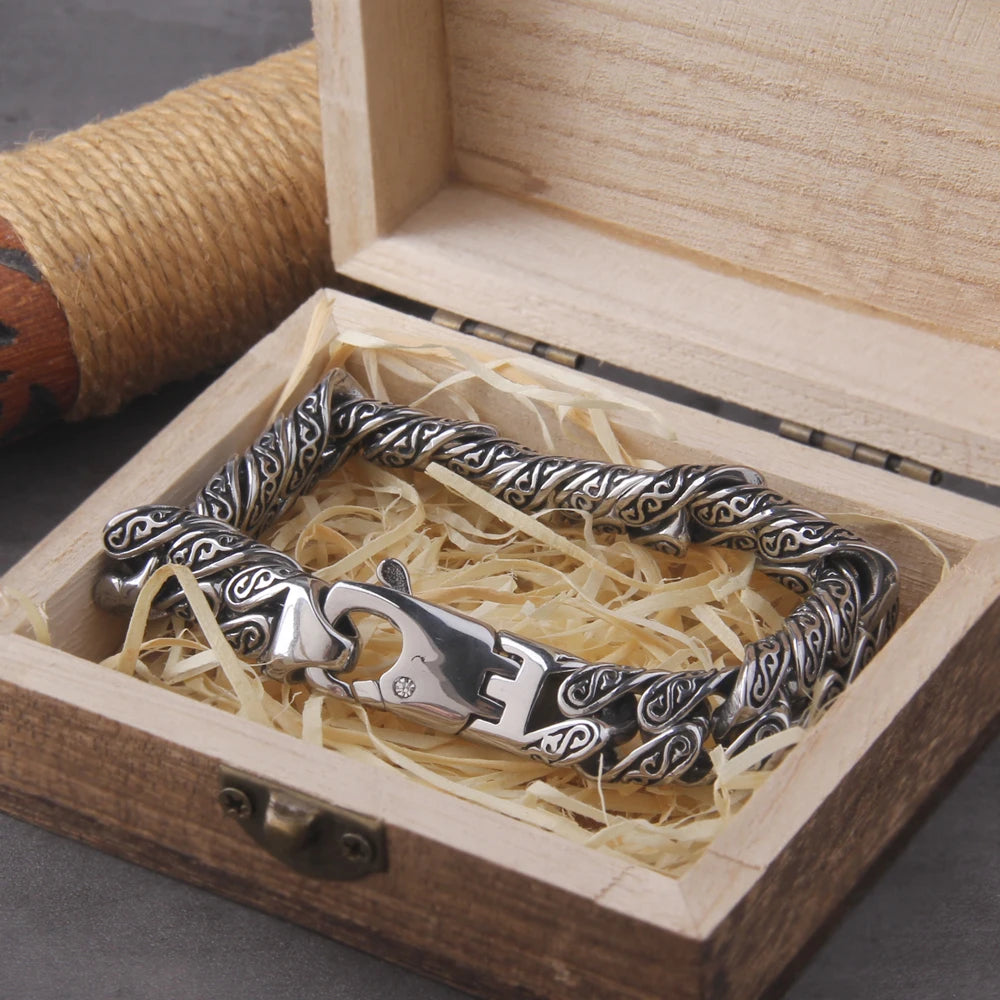 Bracelete Serpente Nórdica – Ciclo Inquebrável