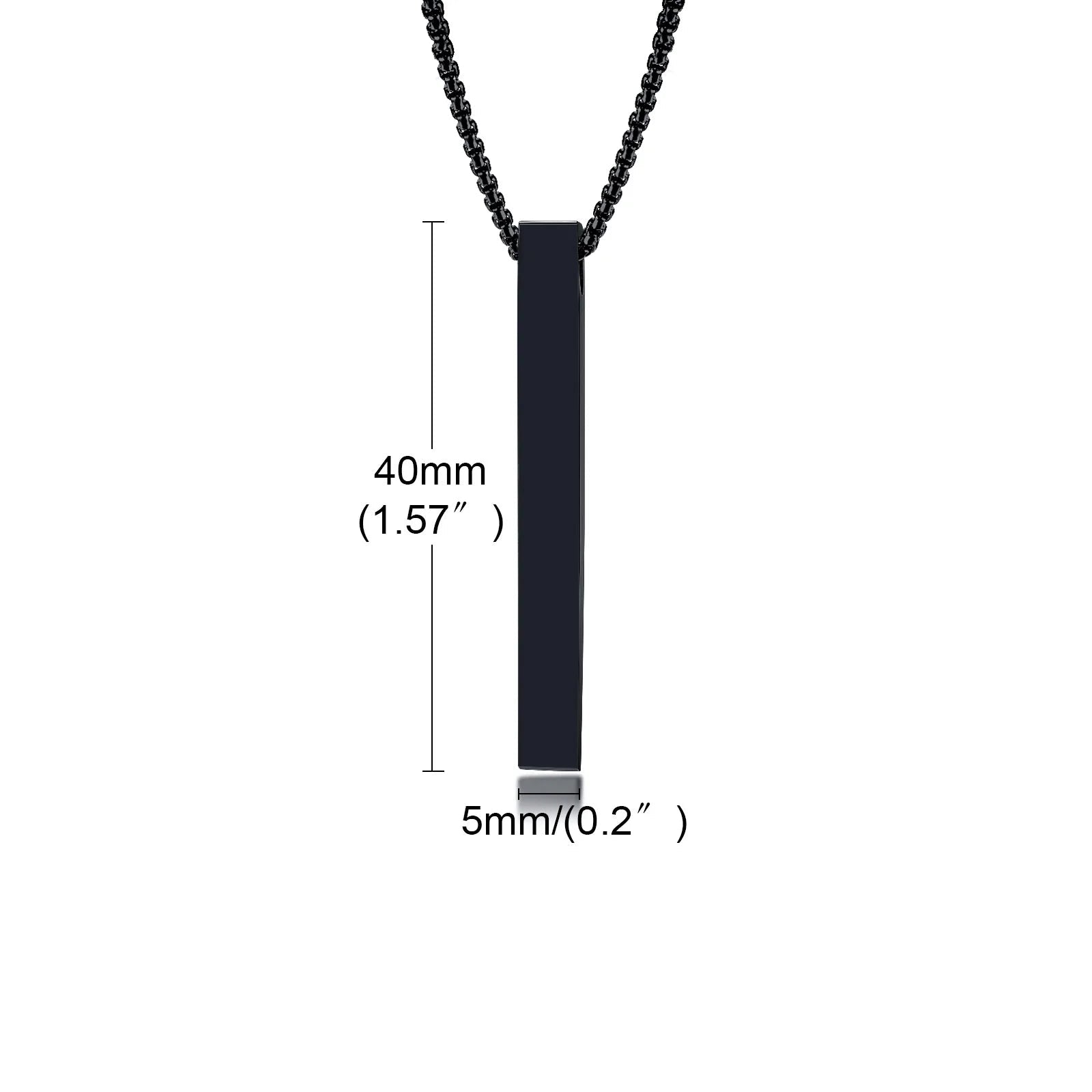 Mjölnir Minimalista – Colar Retangular