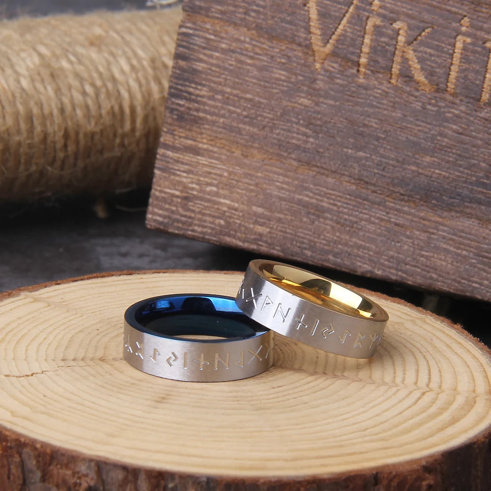 Anel Futhark de Odin - Liso