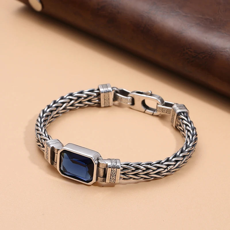 Bracelete Nótt — Cristais Azuis
