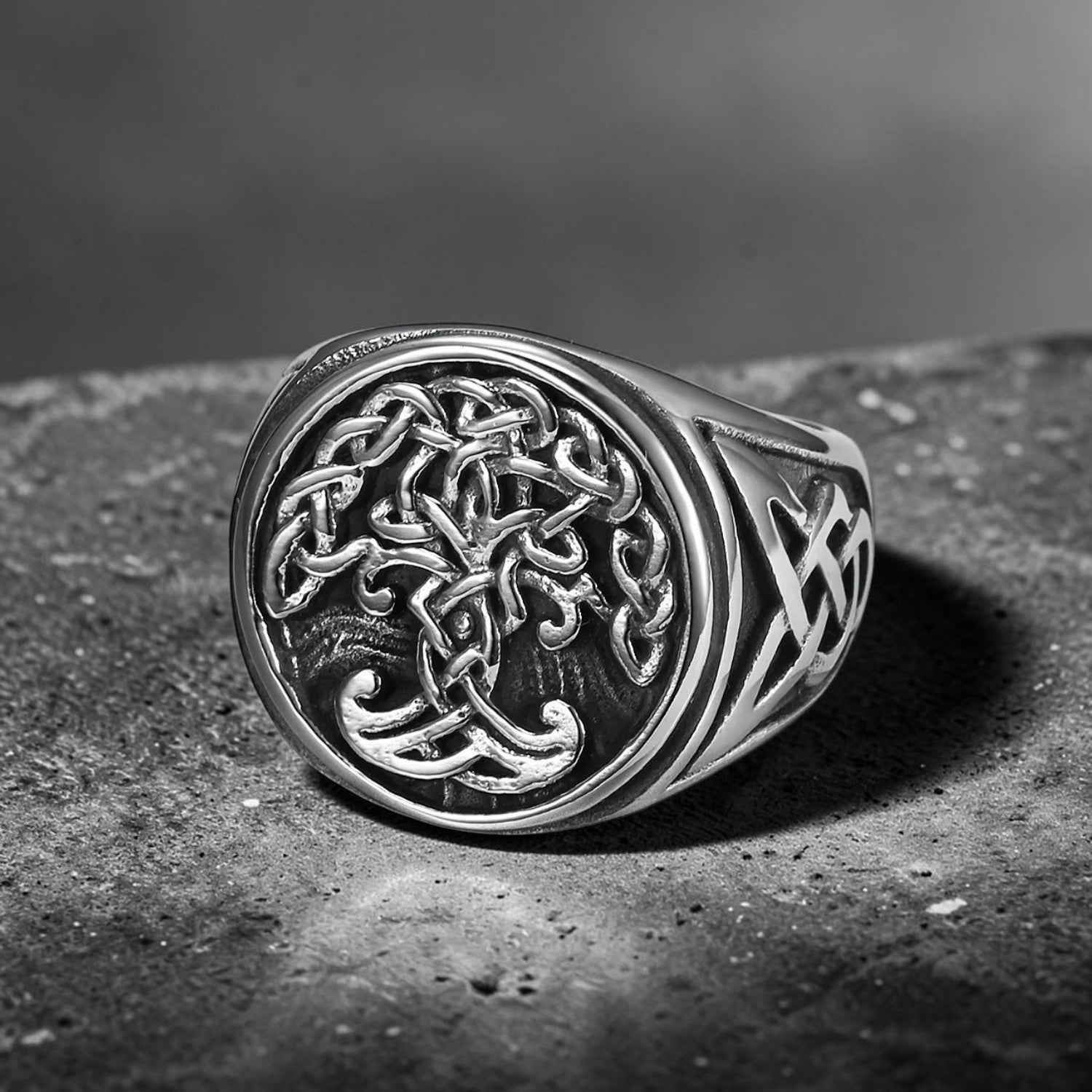 Anel Yggdrasil — Selo da Árvore do Mundo