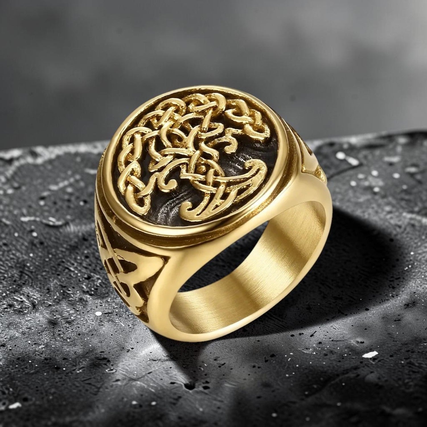 Anel Yggdrasil — Selo da Árvore do Mundo