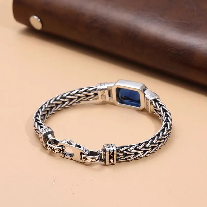 Bracelete Nótt — Cristais Azuis