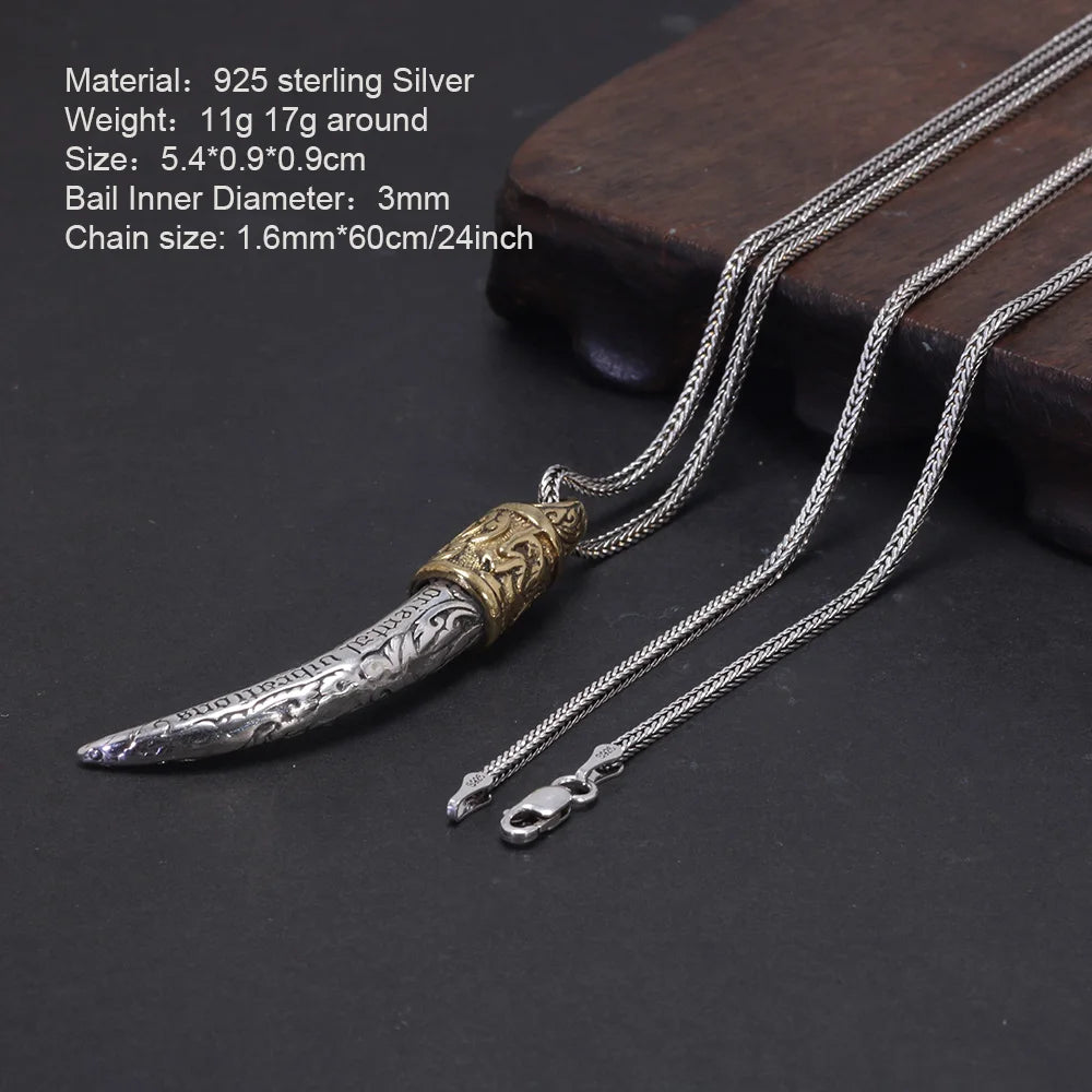 Colar Presa Viking – Instinto Ancestral em Prata S925