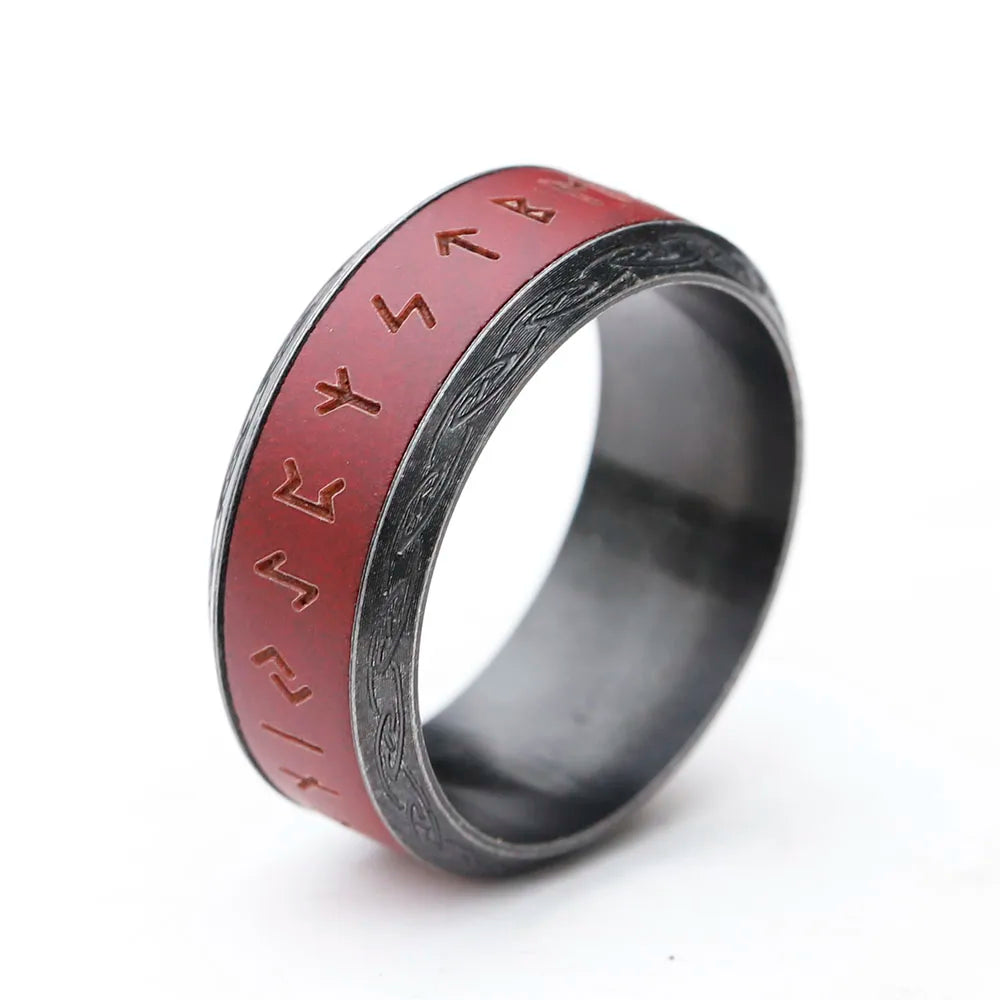 Anel Futhark Vermelho – Runas do Destino