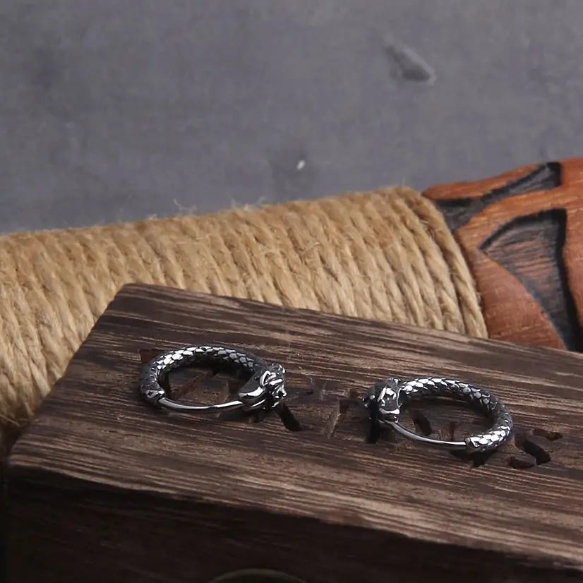 Brinco Serpente de Jörmungandr – Argola do Destino