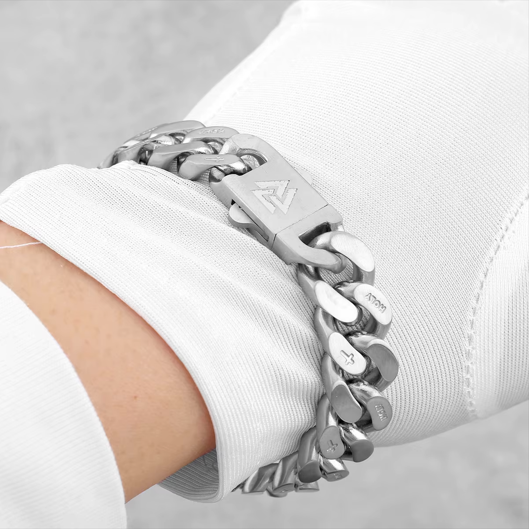 Bracelete Valknut - Cruz Esculpida