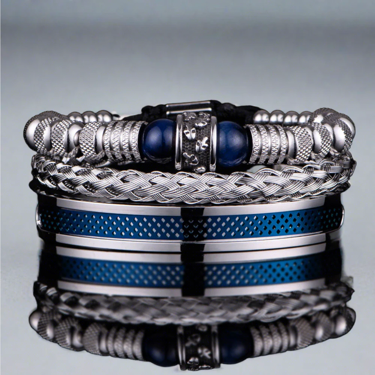 Bracelete Tríade Nórdica – Força, Honra e Destino