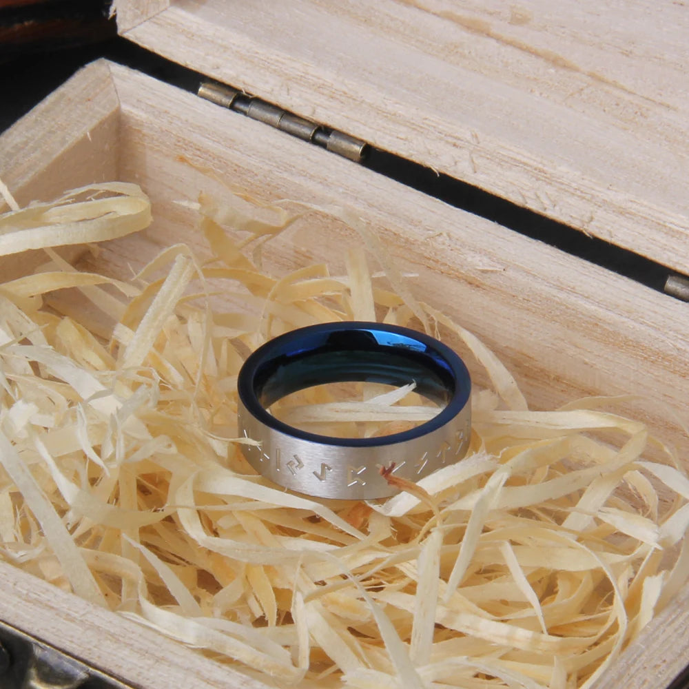 Anel Futhark de Odin - Liso