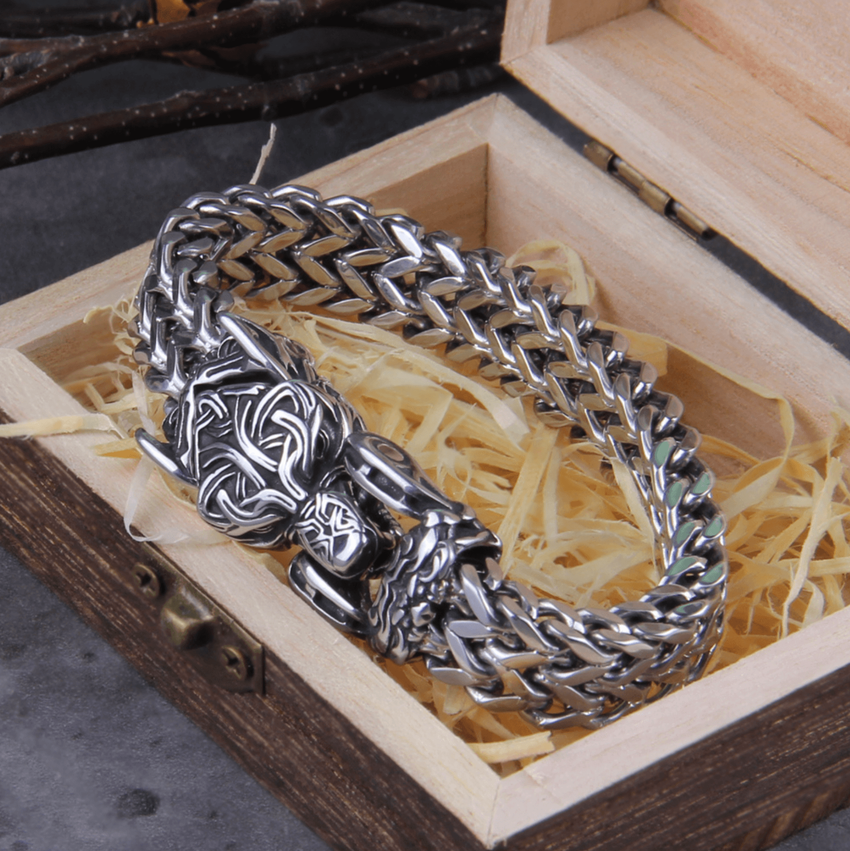 Bracelete Lobo Viking