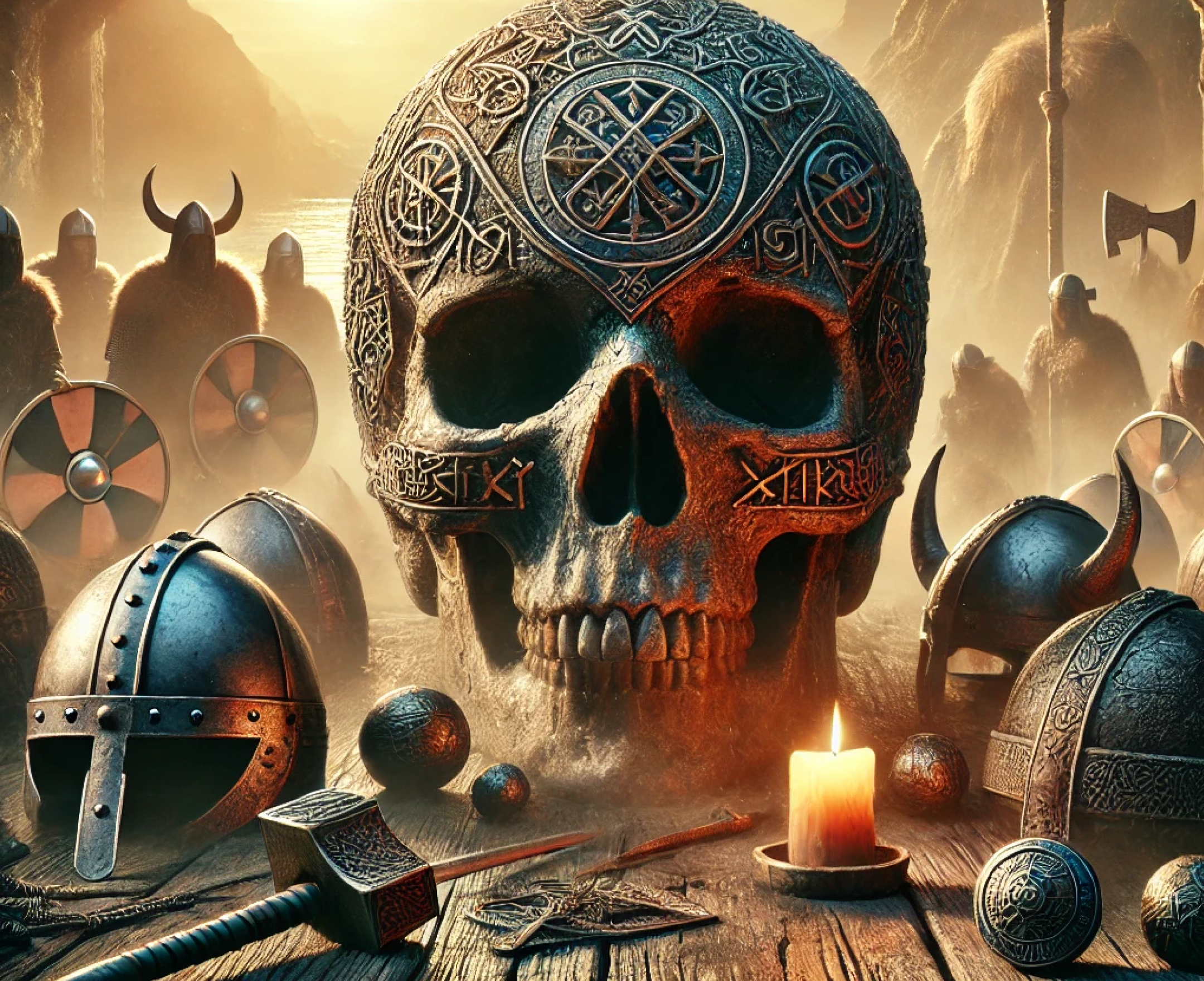 Caveiras na Cultura Viking: Símbolos de Morte, Transformação e Coragem Ancestral