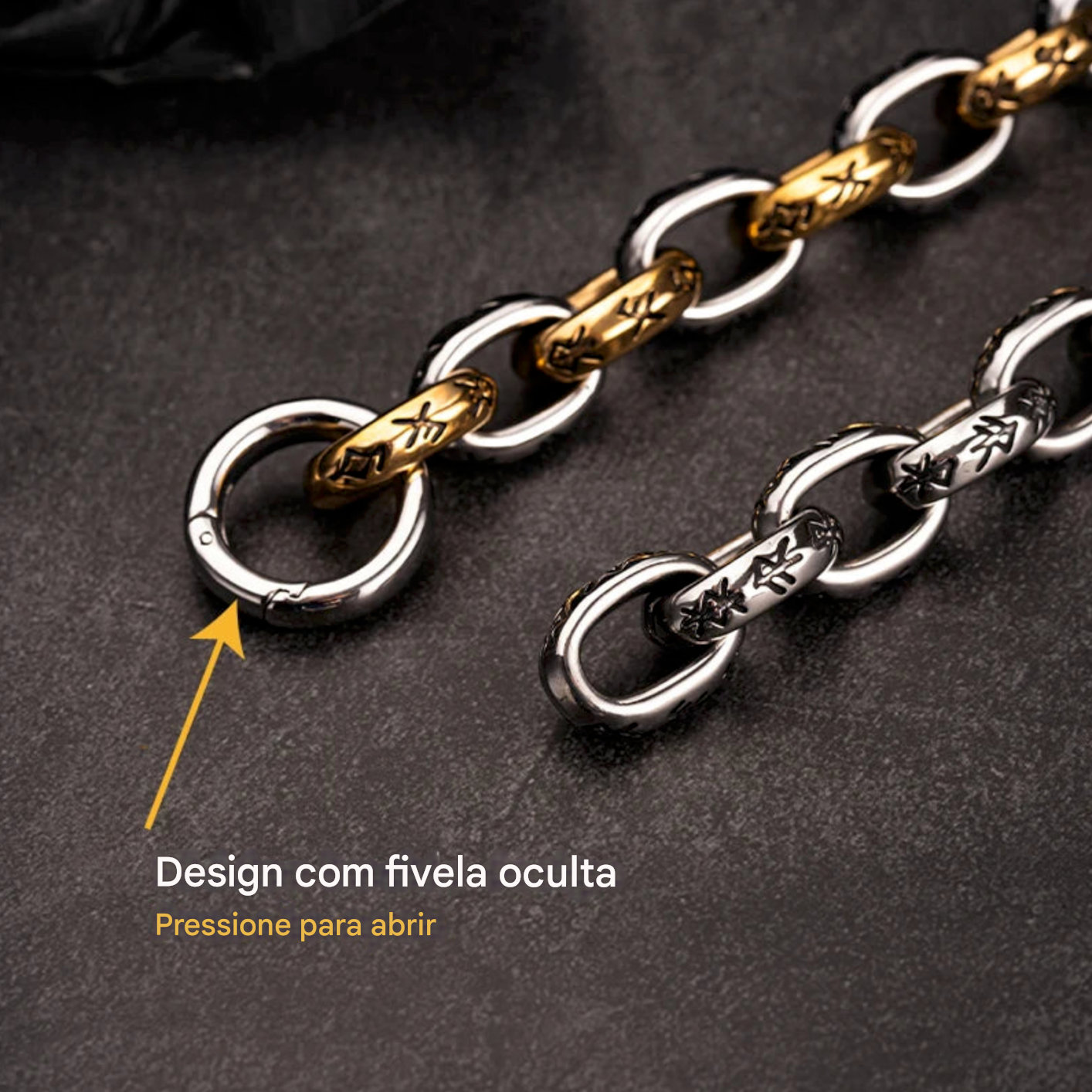 Bracelete Runas – Elo dos Nove Reinos em Prata Esterlina 925