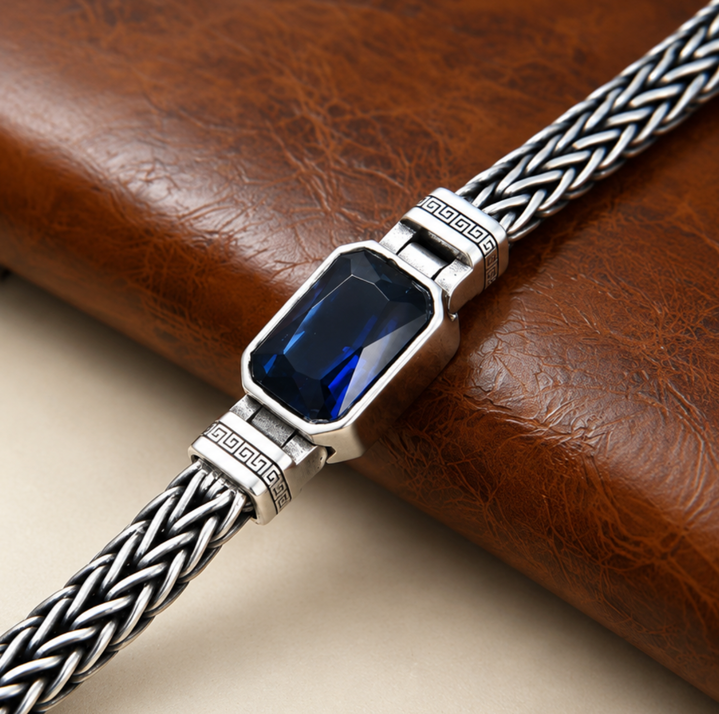 Bracelete Nótt — Cristais Azuis