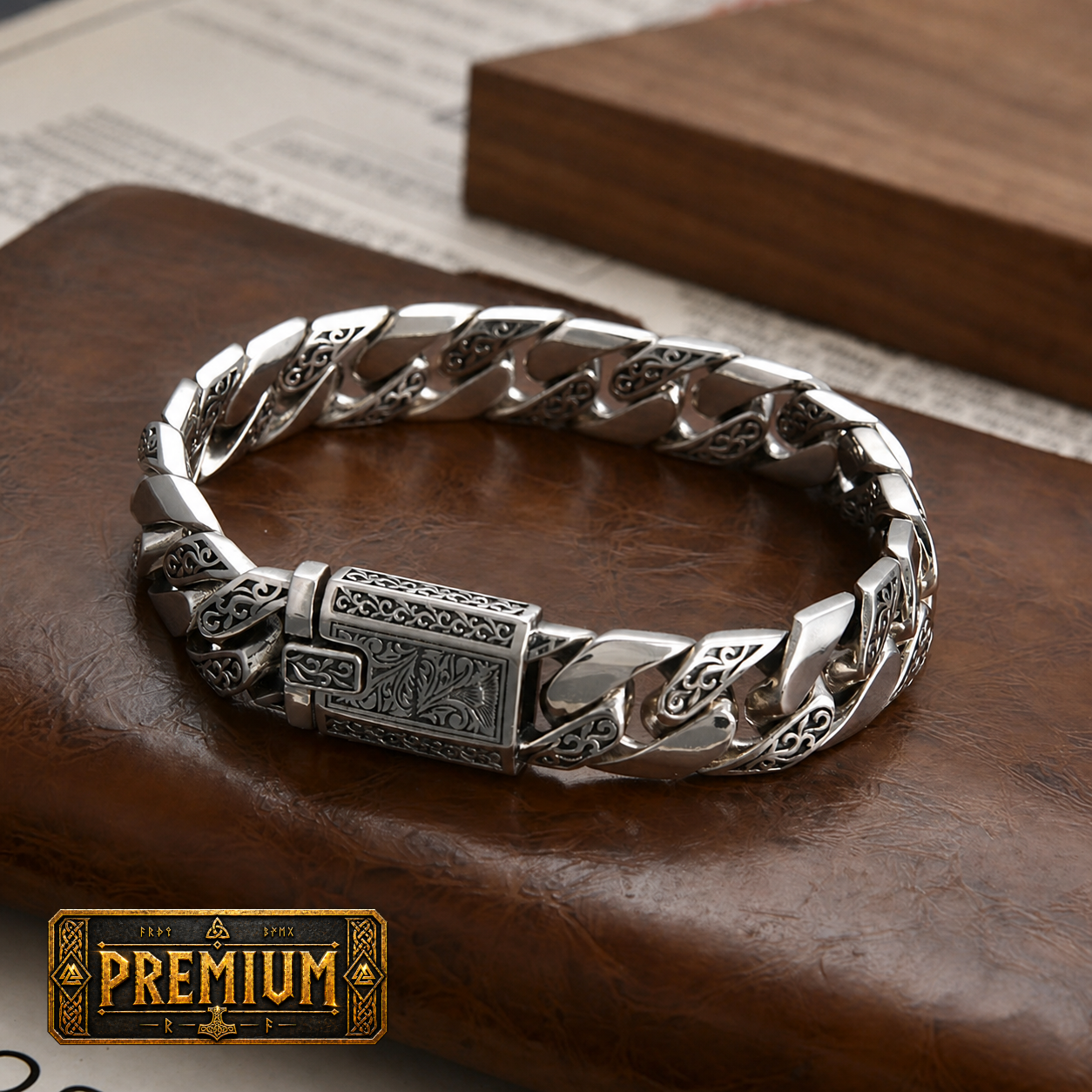 Bracelete Draupnir - Nove Reinos em Prata Esterlina 925