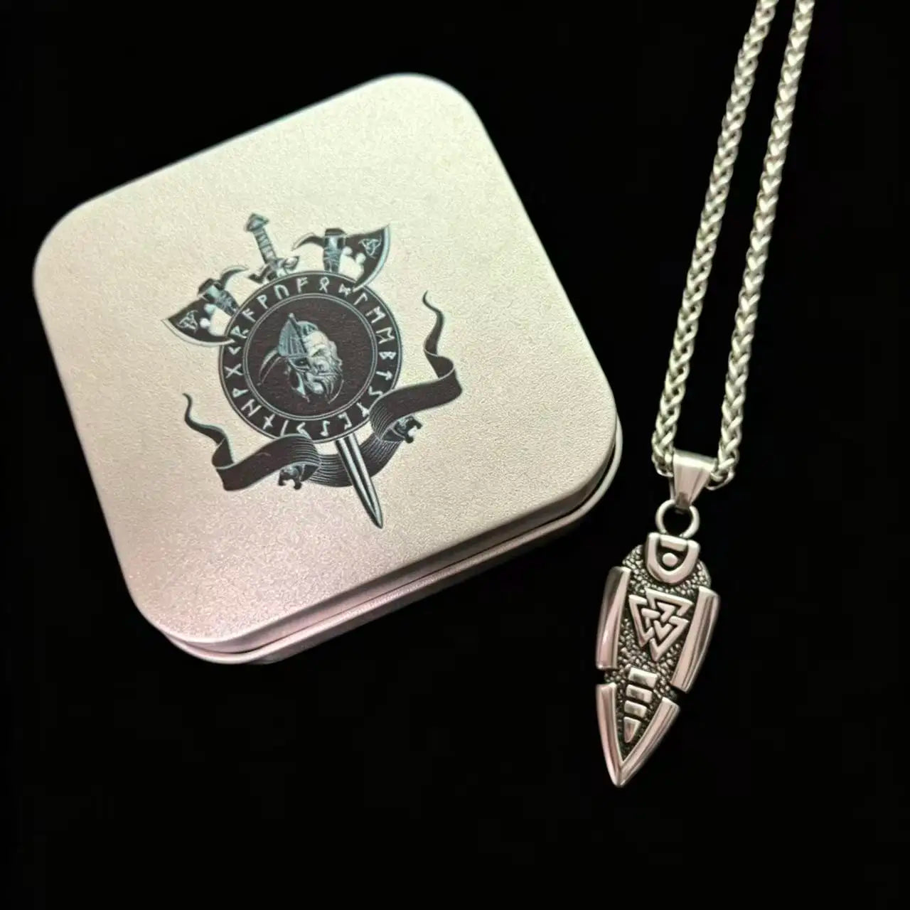 Colar Ponta de Flecha Valknut