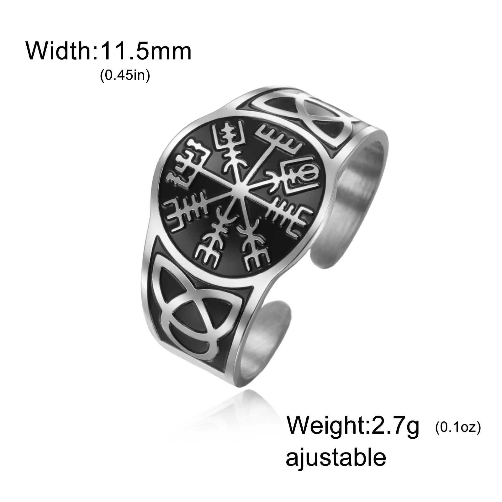 Anel Vegvisir — Bússola Viking
