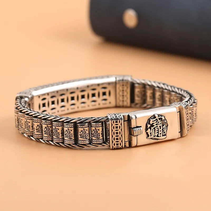 Bracelete Dragão Imperial — Corrente do Conquistador Prata S925