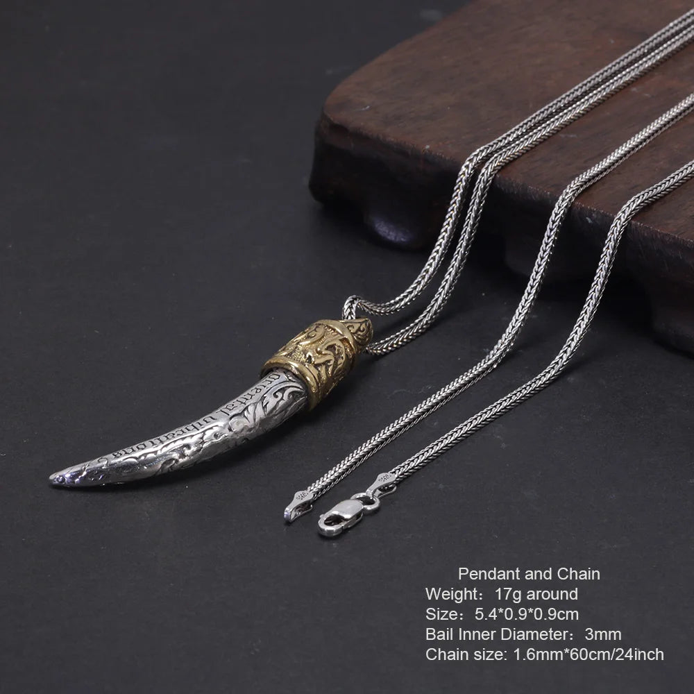 Colar Presa Viking – Instinto Ancestral em Prata S925