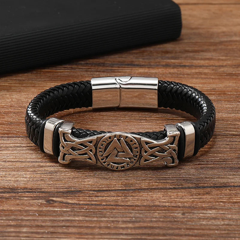 Bracelete Valknut – Força, Destino e Liberdade