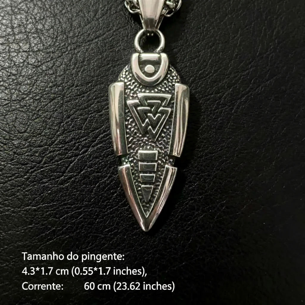 Colar Ponta de Flecha Valknut