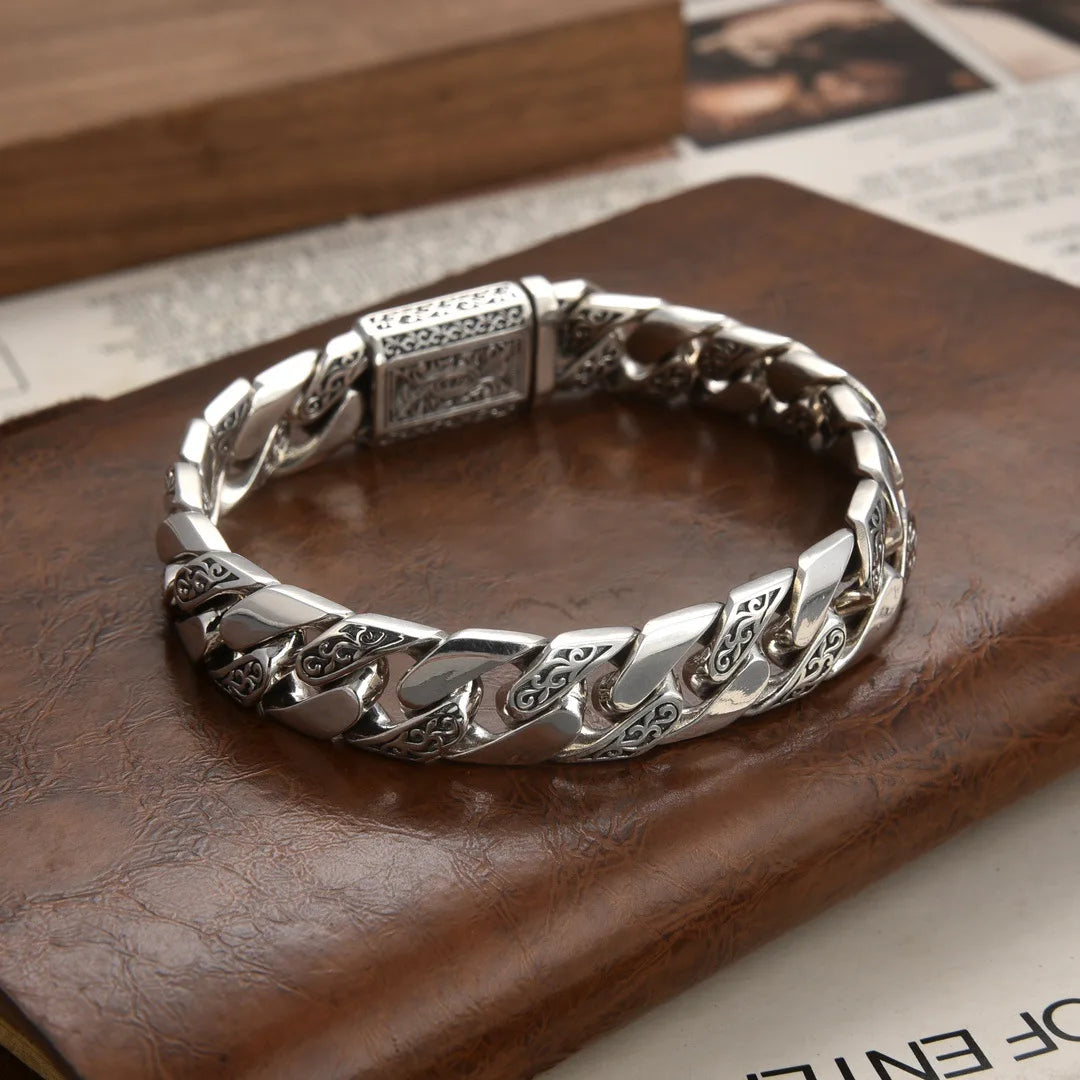 Bracelete Leão Nórdico – Força do Rei Guerreiro S/925