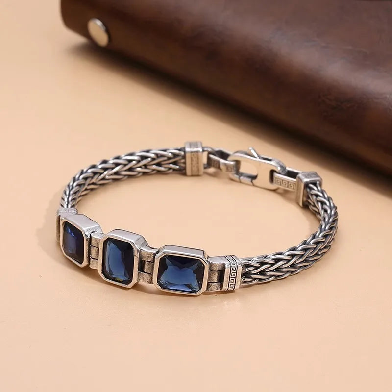 Bracelete Nótt — Cristais Azuis