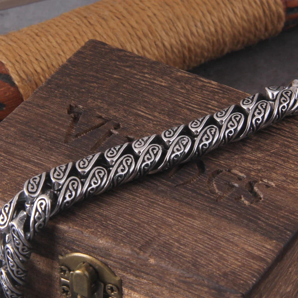 Bracelete Serpente Nórdica – Ciclo Inquebrável