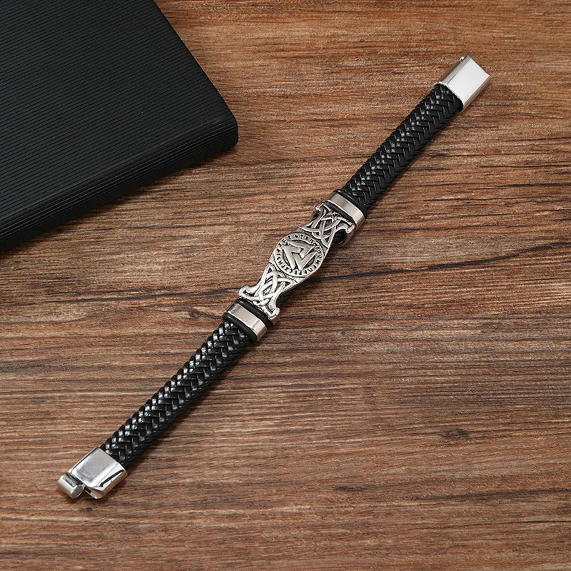 Bracelete Valknut – Força, Destino e Liberdade