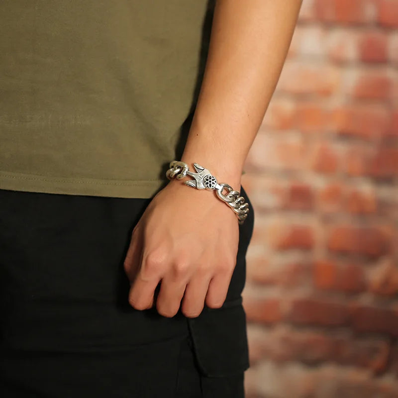 Bracelete Groumette Prata S925