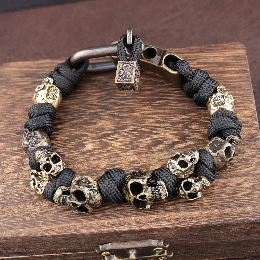 Bracelete Draugr – Caveiras em Paracord