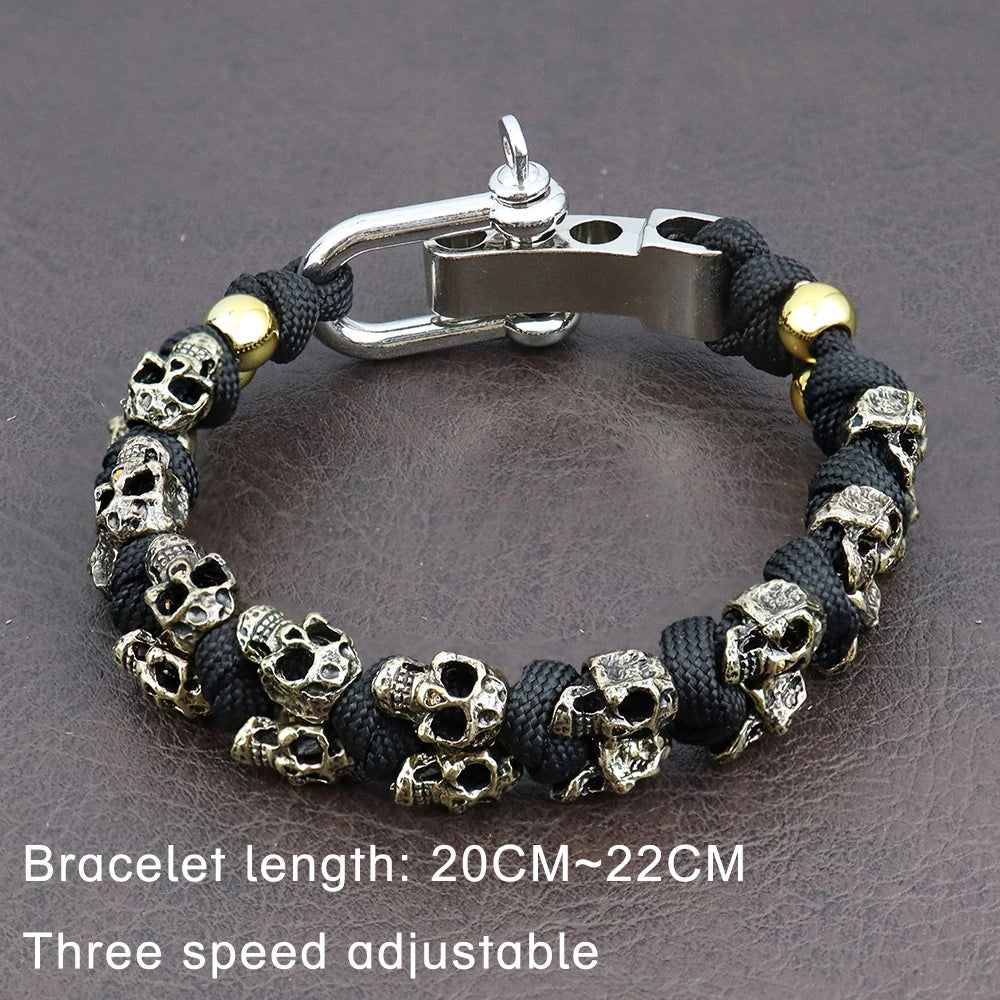 Bracelete Draugr – Caveiras em Paracord