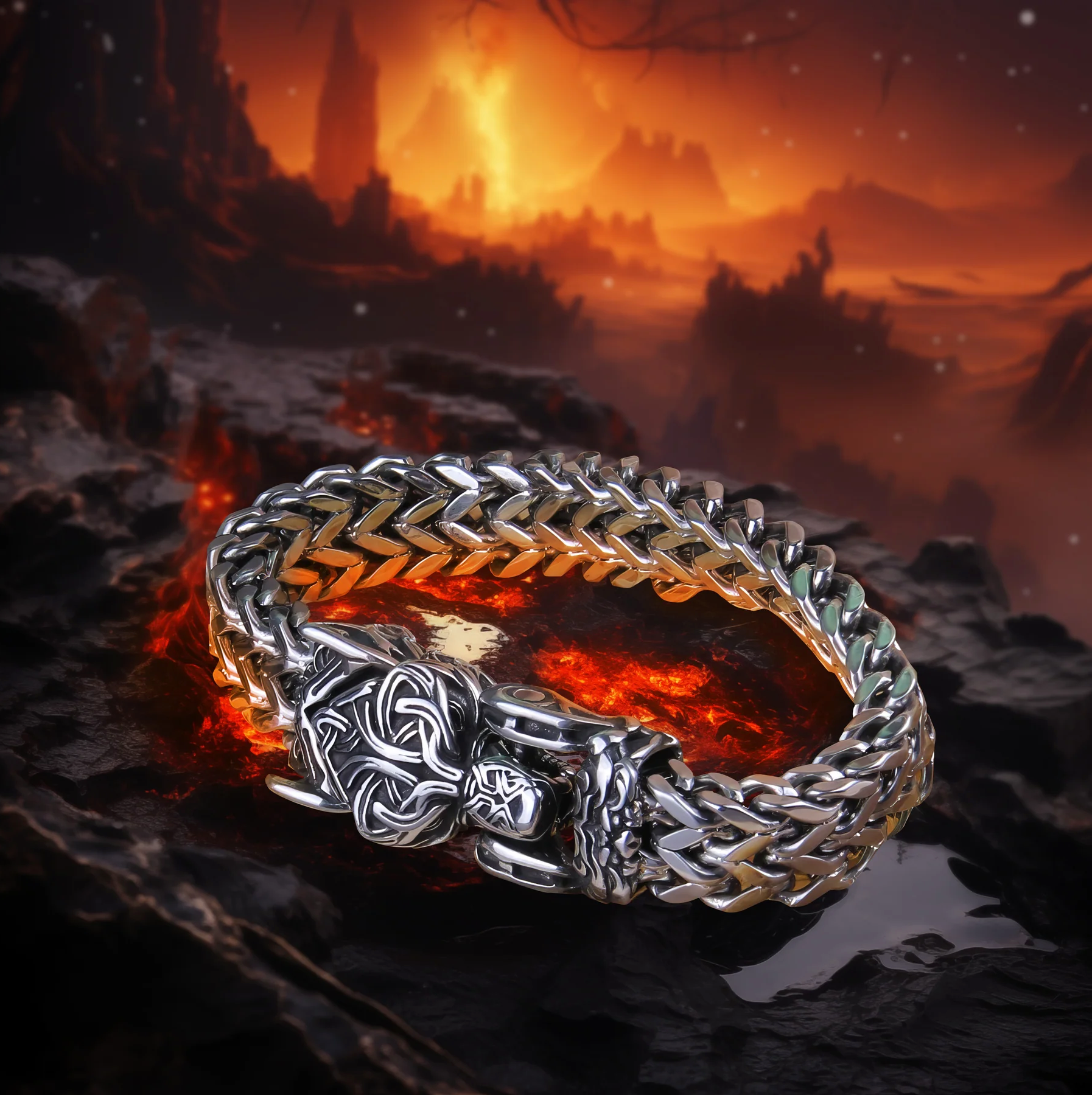 Bracelete Lobo Viking
