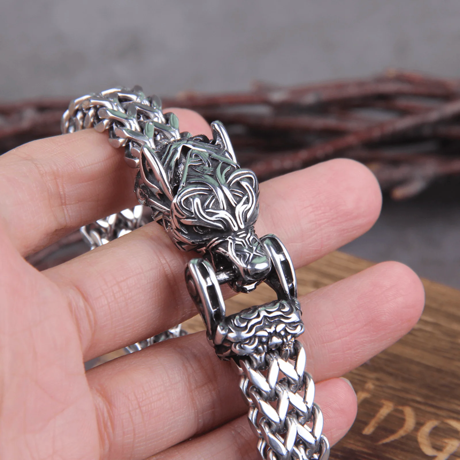 Bracelete Lobo Viking