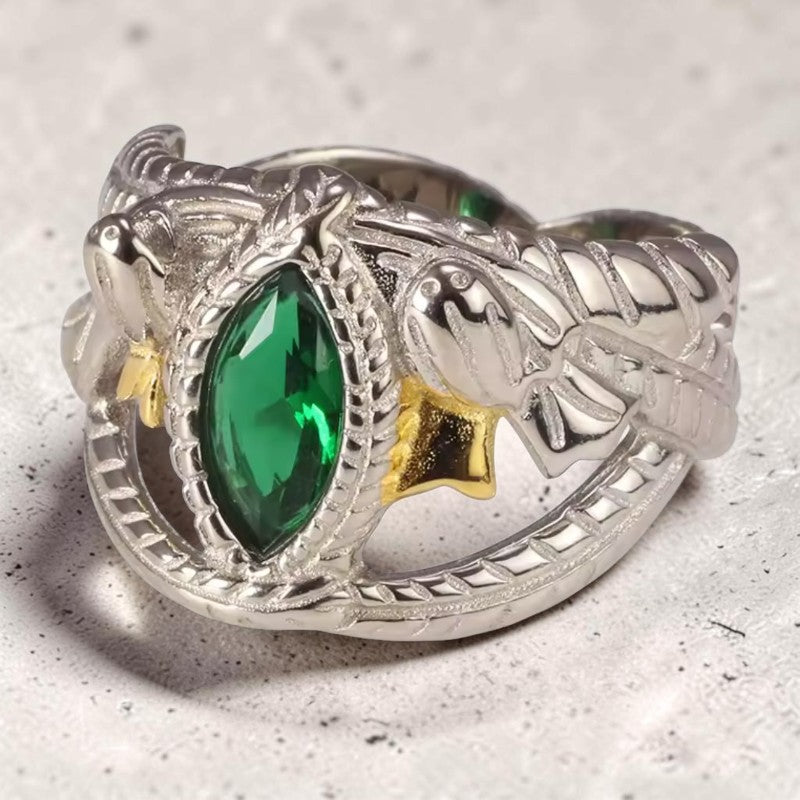 Anel Esmeralda de Midgard S925