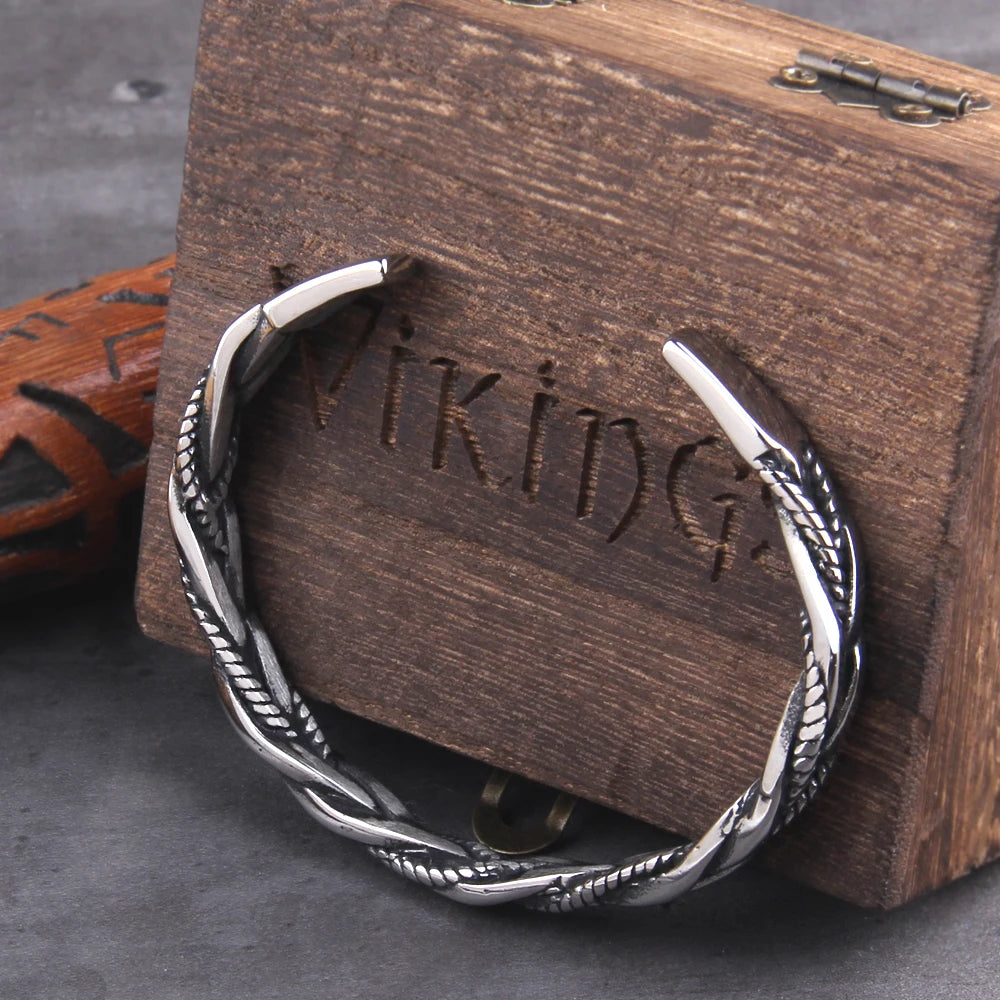 Bracelete Viking Trançado – Força em Cada Detalhe