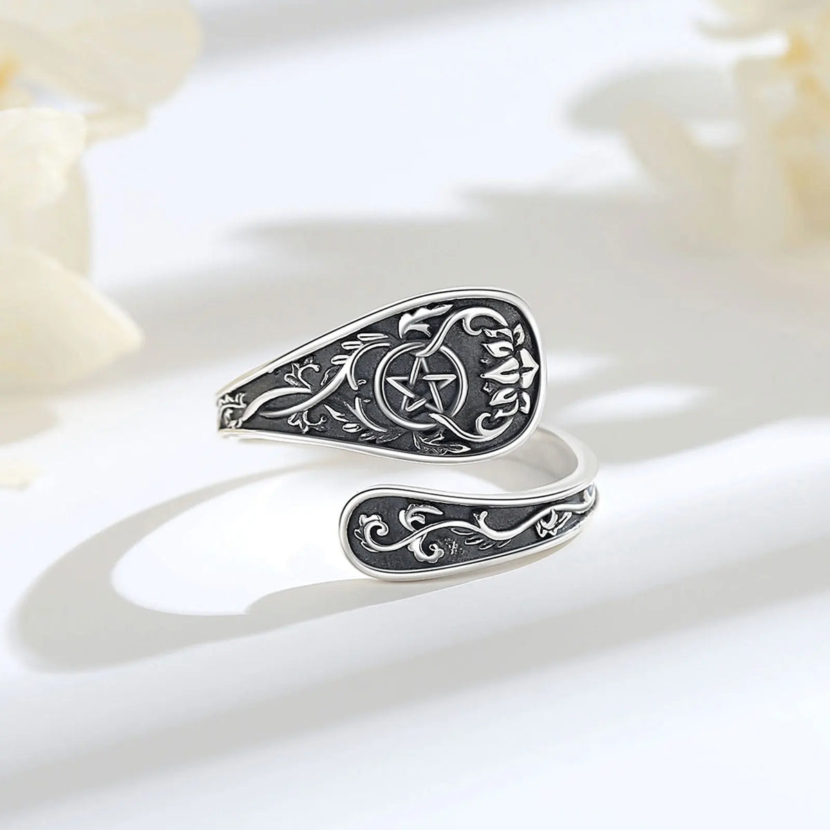 Anel Pentagrama de Freya – Prata S925