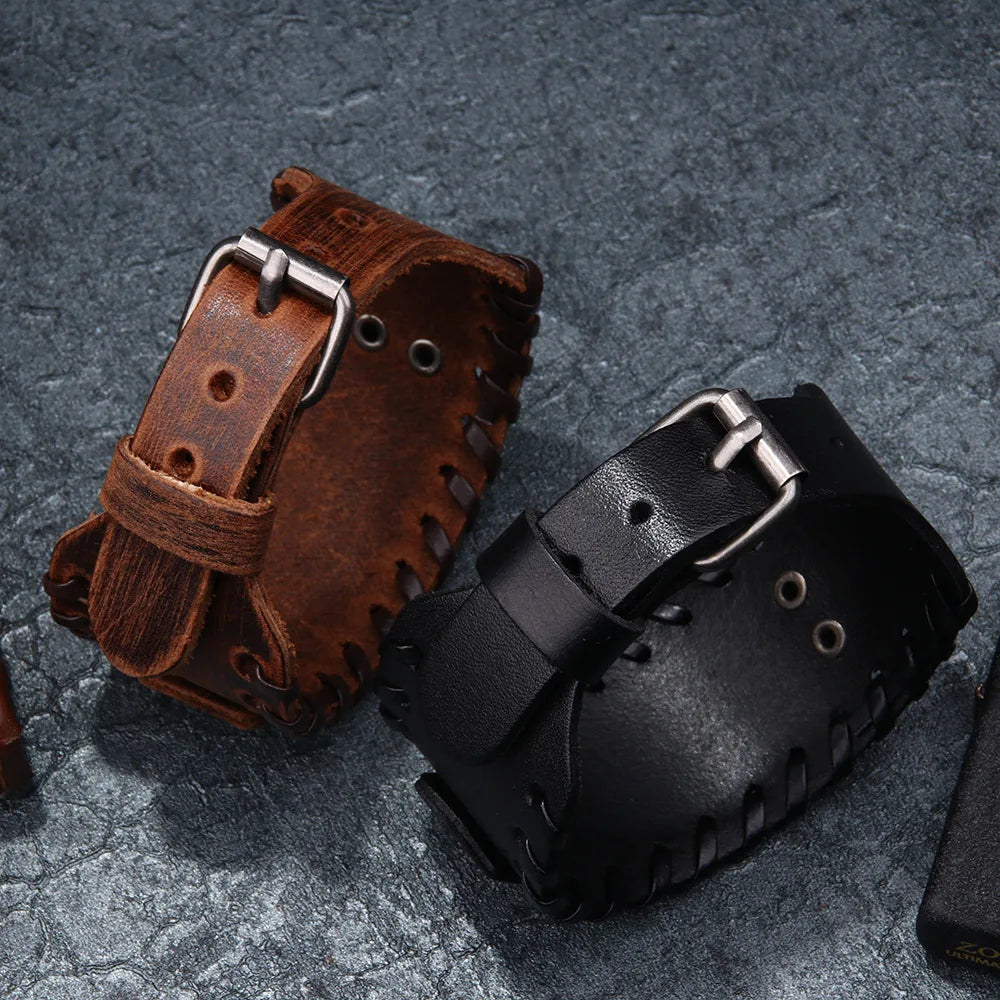 Bracelete de Couro Fenrir