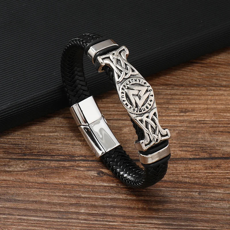 Bracelete Valknut – Força, Destino e Liberdade
