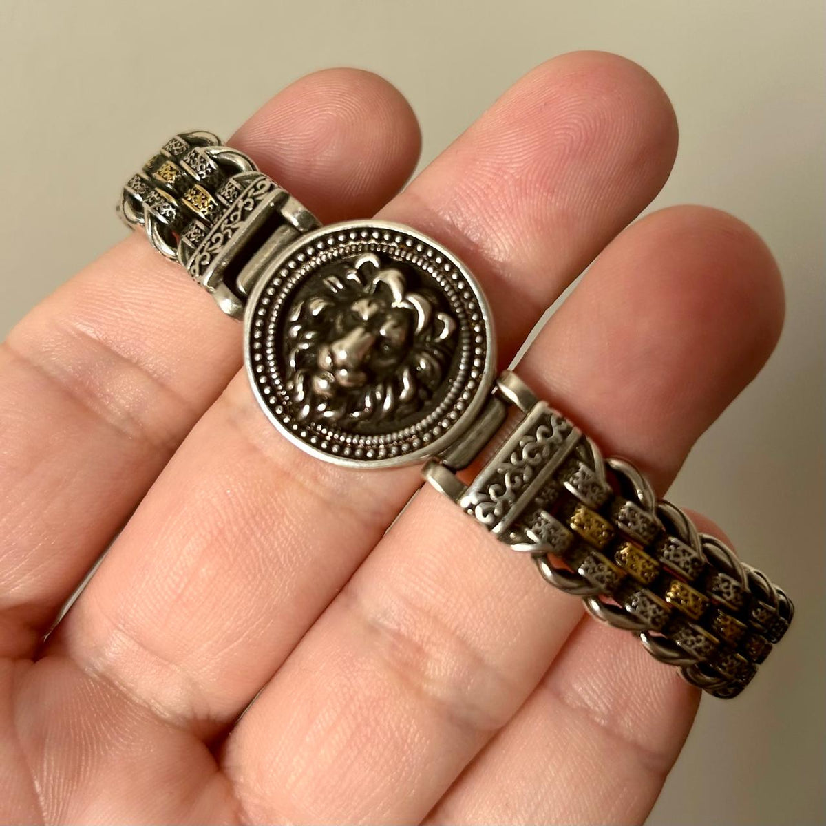 Bracelete Leão de Midgard – Prata S925