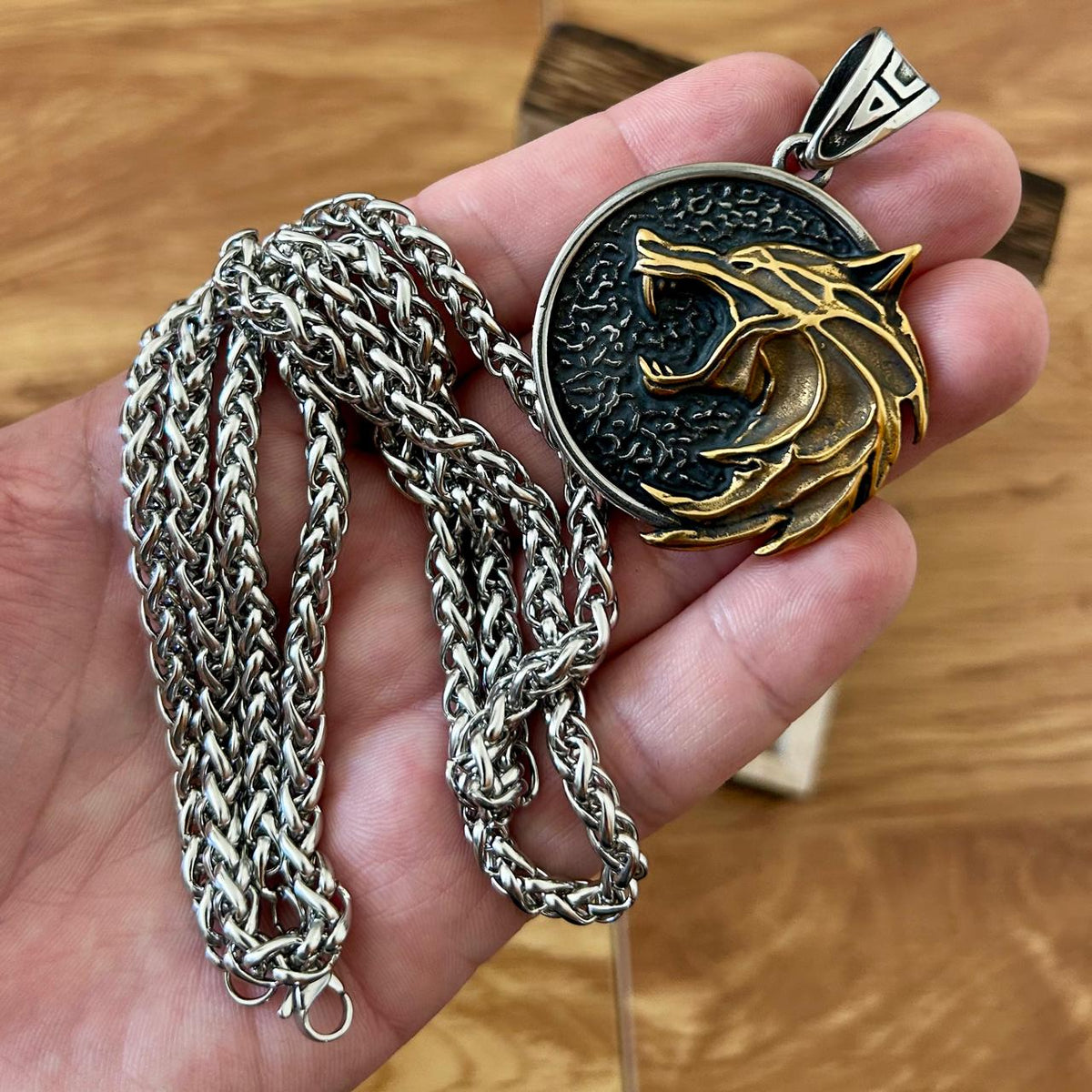 Colar Lobo Nórdico – Espírito do Guerreiro