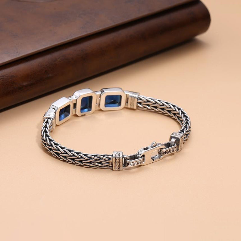 Bracelete Nótt — Cristais Azuis