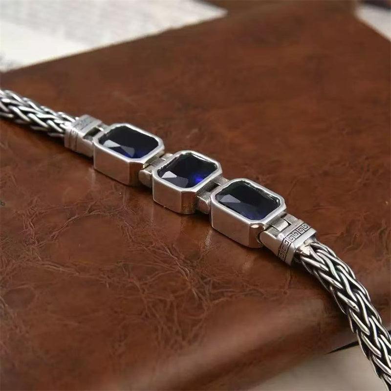 Bracelete Nótt — Cristais Azuis
